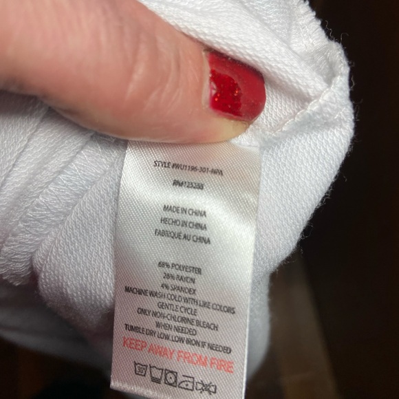 Rae Dunn Women's GOOD VIBES Soft Hoodie Sweatshirt Pale Sage Striped Size XS - Picture 6 of 8